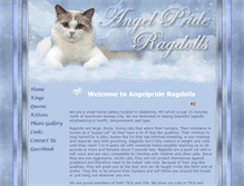 Tablet Screenshot of angelprideragdolls.com